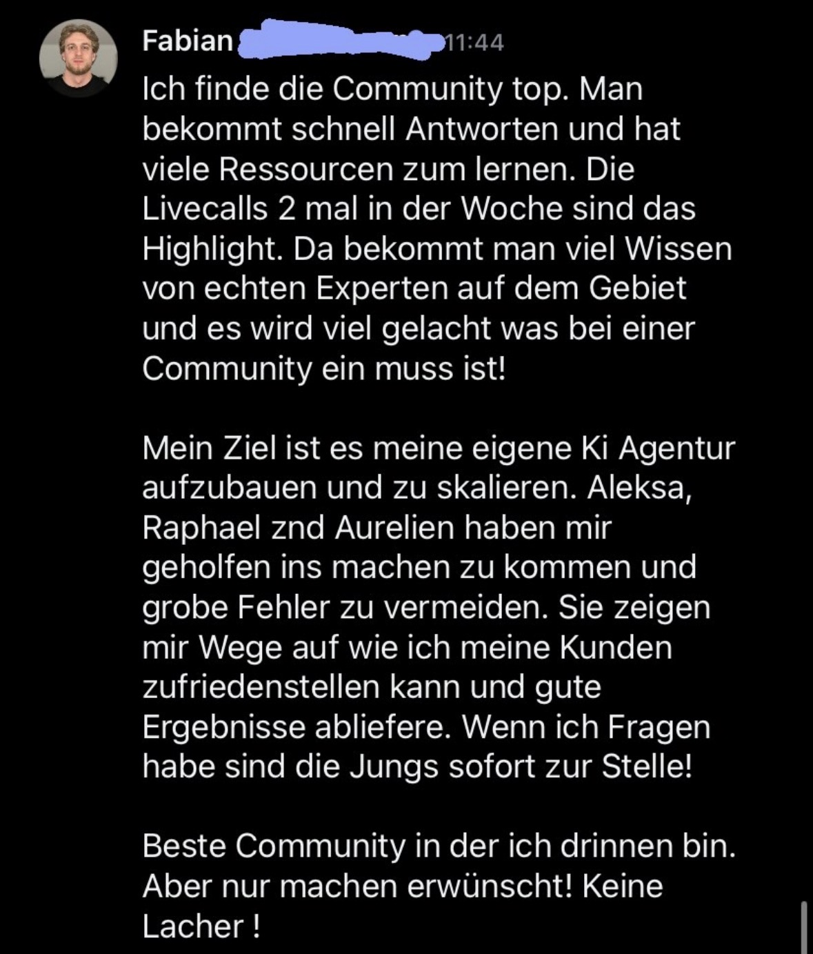 Fabian's Feedback zur KI-Hochschule