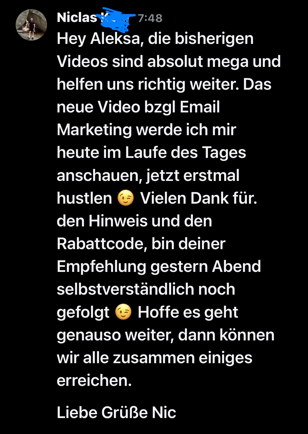 Niclas' Bewertung der Videos